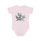 Short Sleeve Baby Bodysuit with an Adorable Baby Dragon