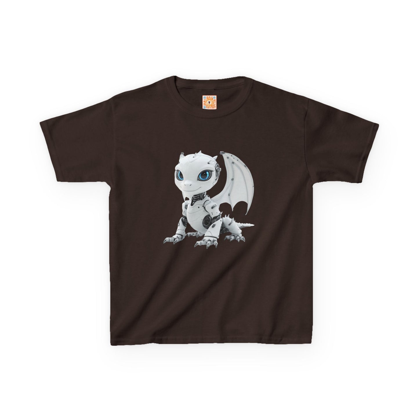 Happy Robot Dragon Kids Heavy Cotton T-Shirt - Teeny Tiny Dragons