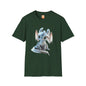 Gorgeous Little Blue Dragon Adult Unisex Softstyle T-Shirt - Teeny Tiny Dragons
