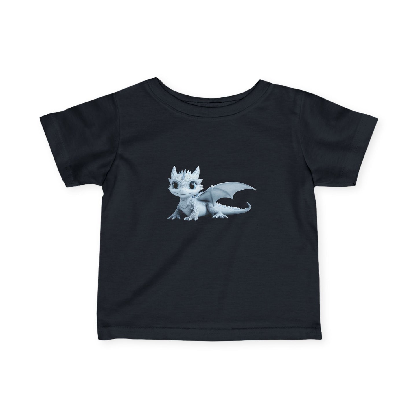 Cute Little Blue Dragon Infant Fine Jersey T-Shirt - Teeny Tiny Dragons