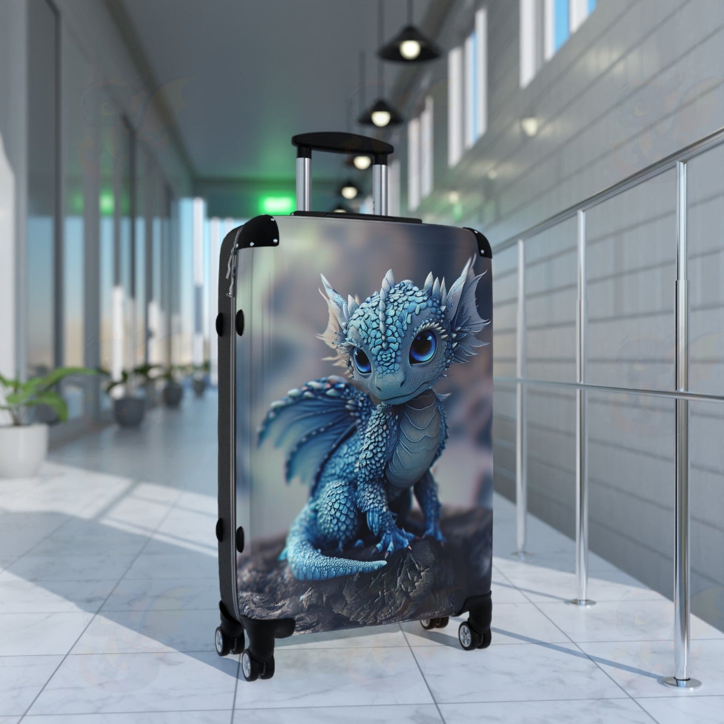 Suitcase With a  Magical Dragon Companion for Your Travels