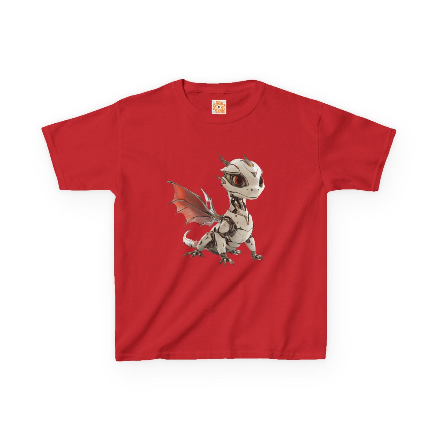Cool Standing Robot Dragon Kids 100% Cotton T-Shirt - Teeny Tiny Dragons