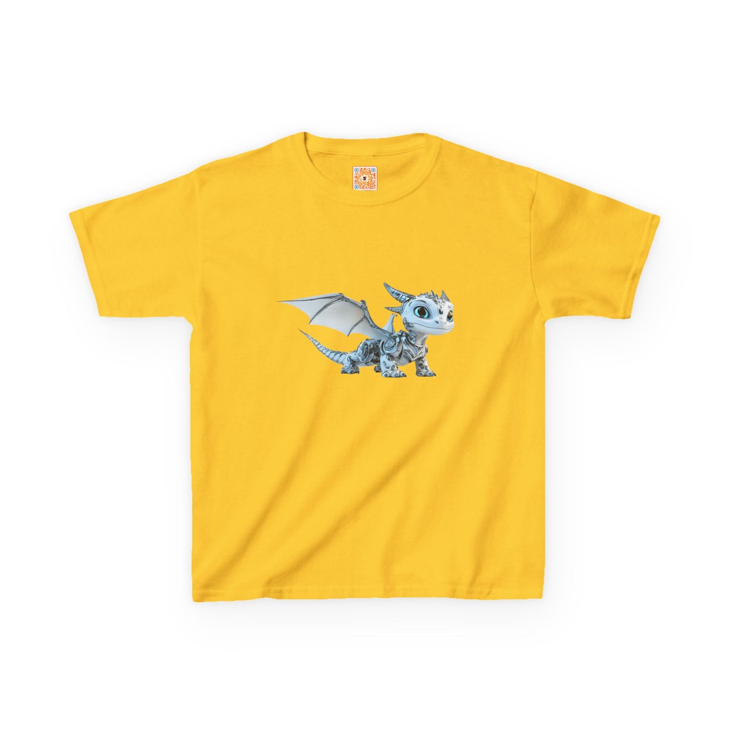 Fun Flying Robot Dragon Kids Heavy Cotton Tee - Teeny Tiny Dragons