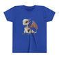 Red Eyed Robot Dragon - Youth Short Sleeve T-Shirt - Teeny Tiny Dragons