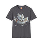 Baby Dragon Hatching from Egg Adult Unisex Softstyle T-Shirt - Teeny Tiny Dragons