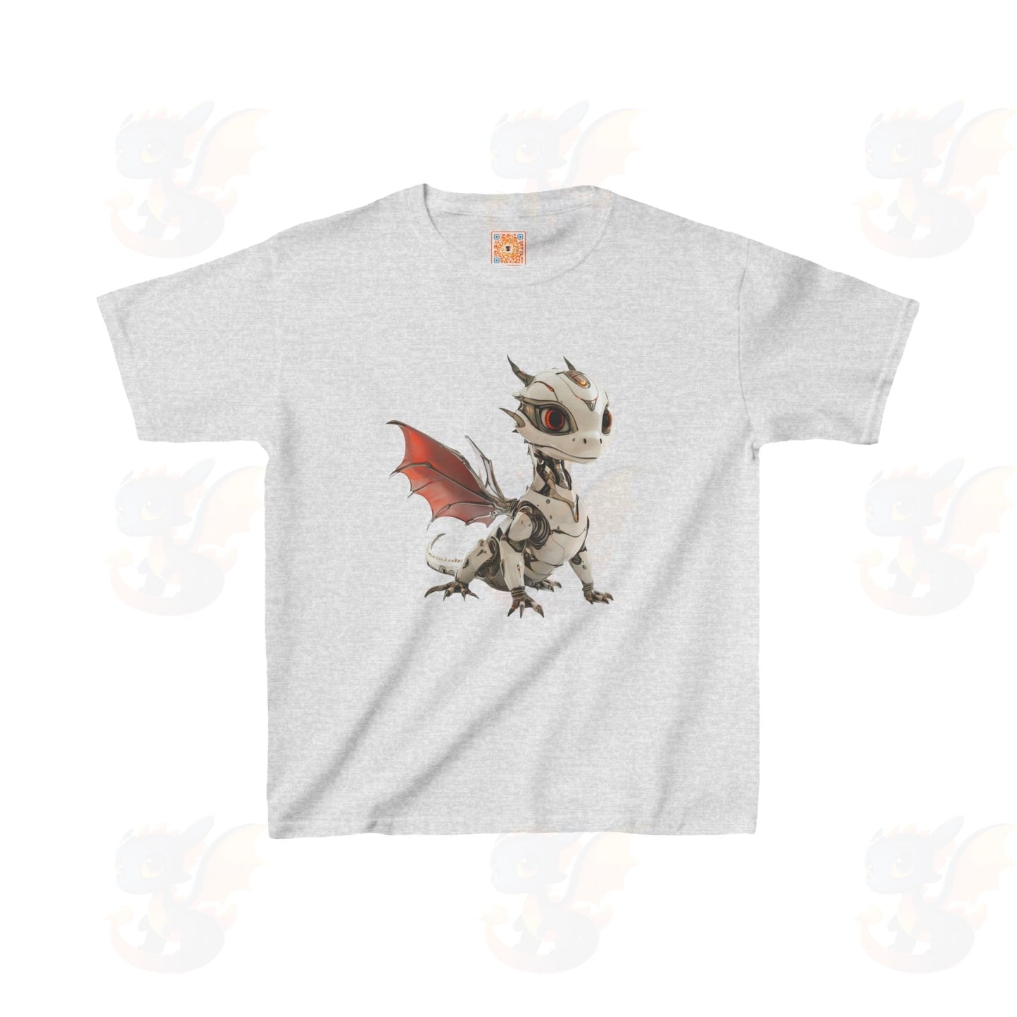 Cool Robot Dragon - Kids 100% Cotton T-Shirt