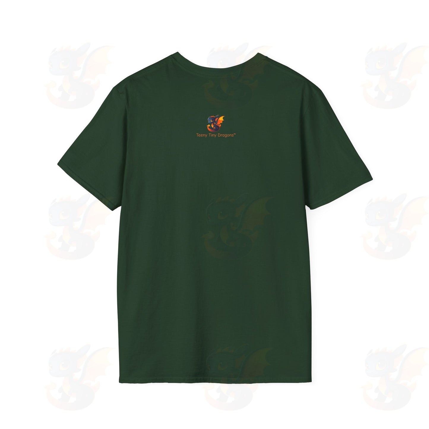 Adult Robot Dragon Design Unisex Softstyle T-Shirt