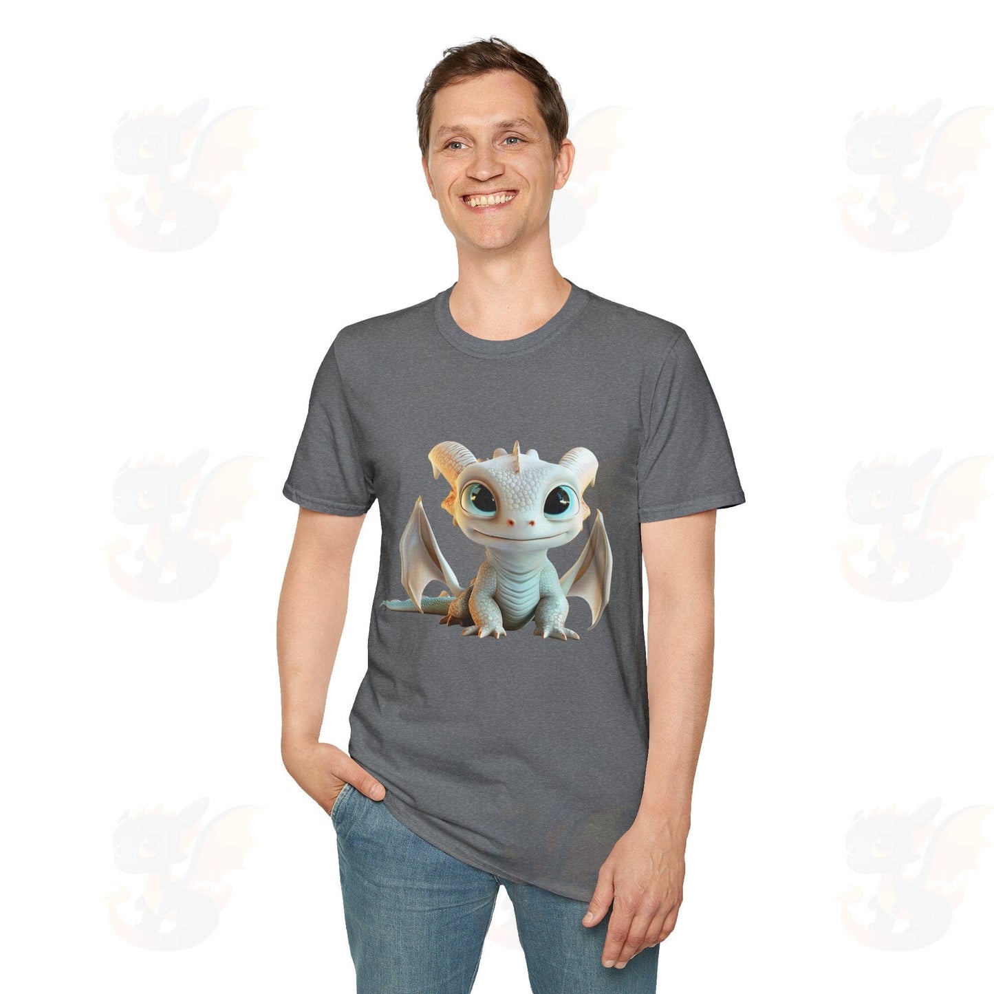Cute Little Dragon - Unisex Softstyle T-Shirt