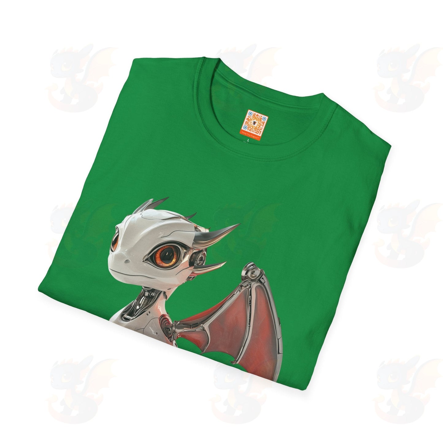 Adult Robot Dragon Design Unisex Softstyle T-Shirt