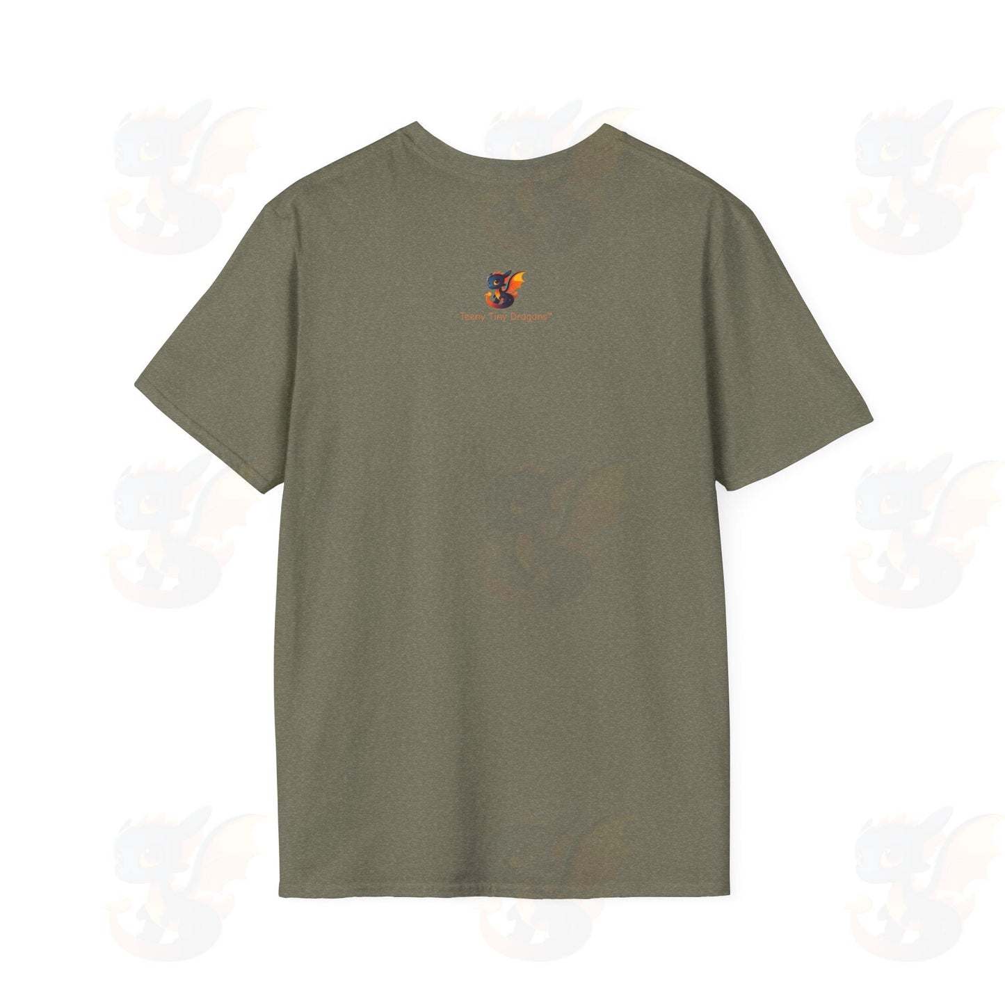 Adult Robot Dragon Design Unisex Softstyle T-Shirt