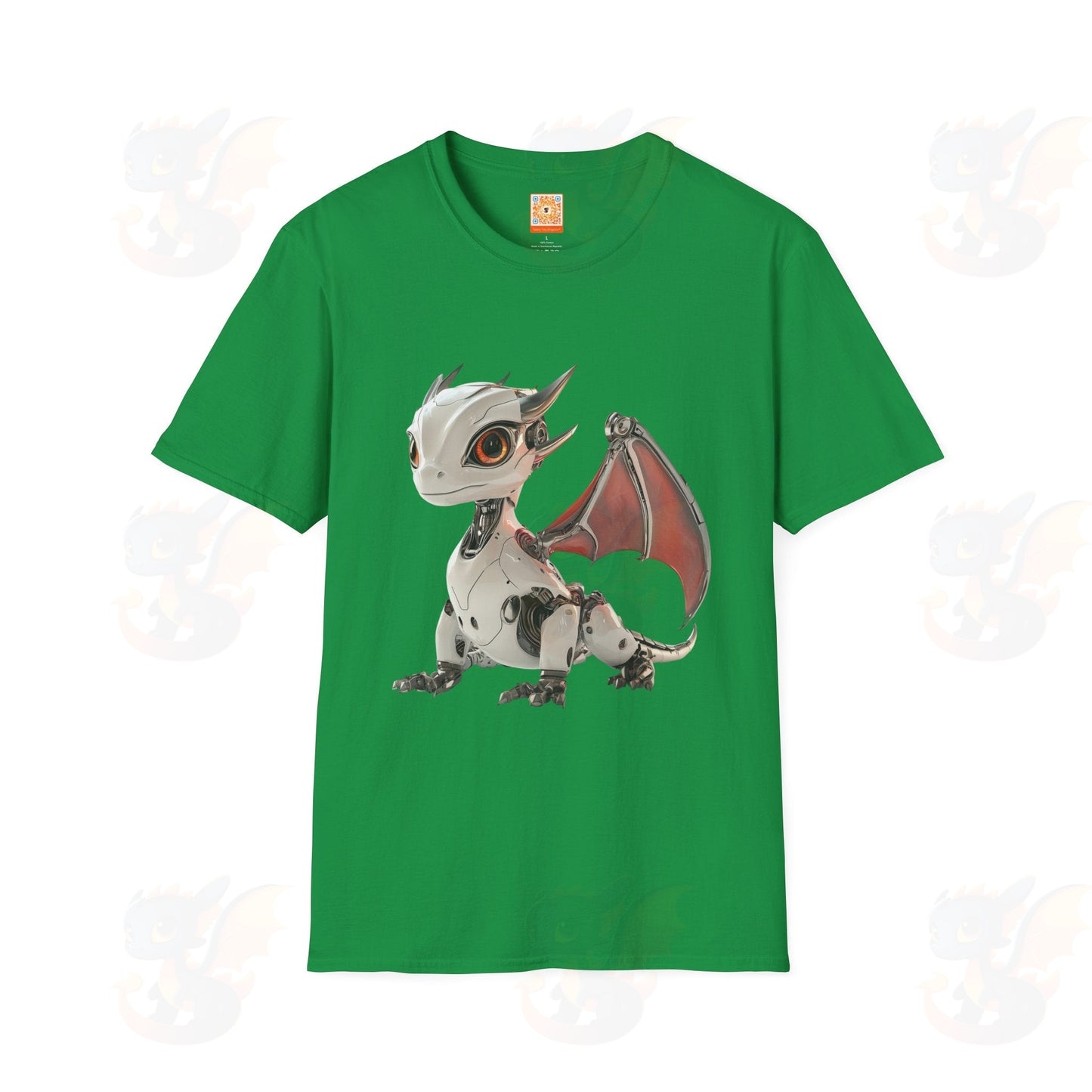 Adult Robot Dragon Design Unisex Softstyle T-Shirt