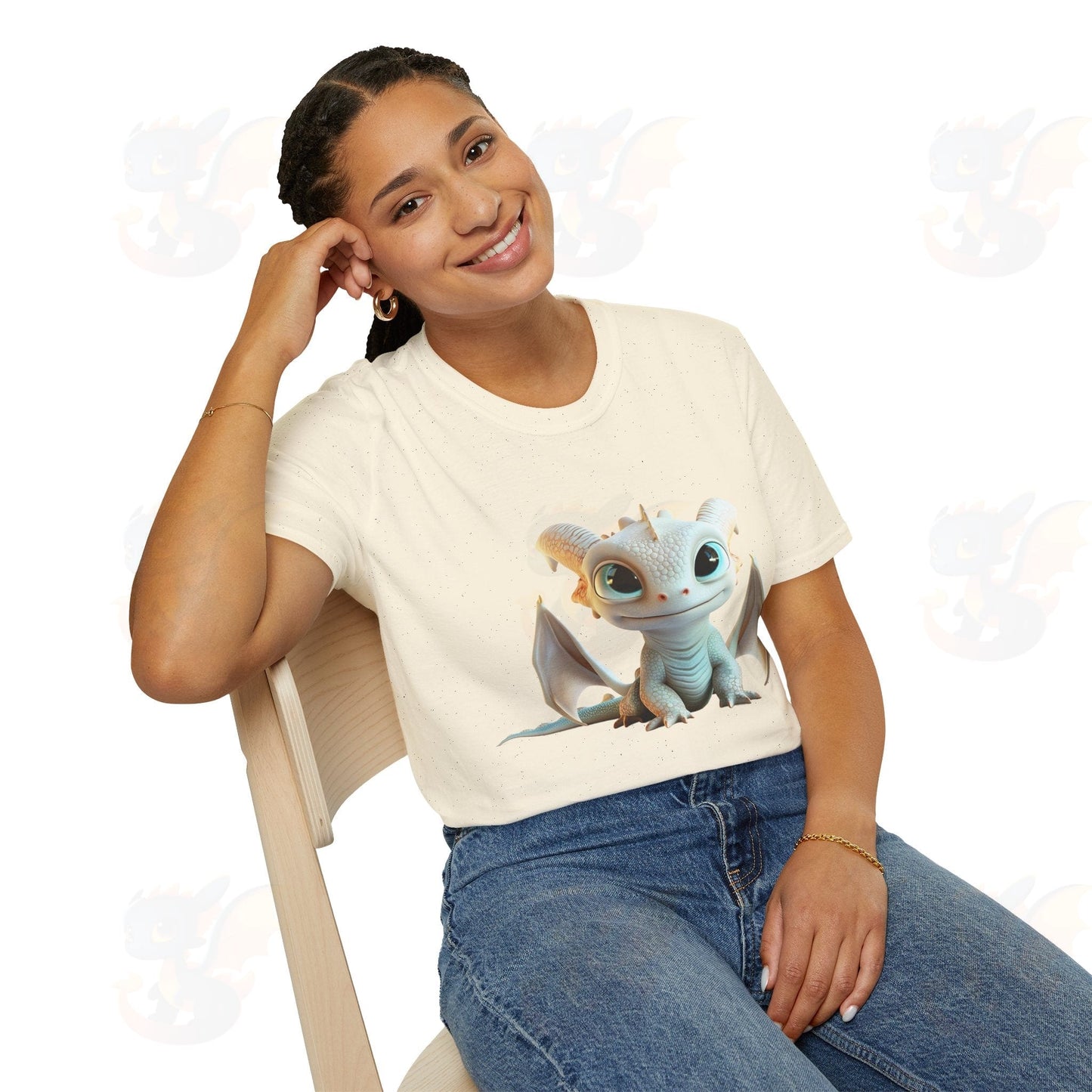 Cute Little Dragon - Unisex Softstyle T-Shirt