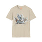 Baby Dragon Hatching from Egg Adult Unisex Softstyle T-Shirt - Teeny Tiny Dragons