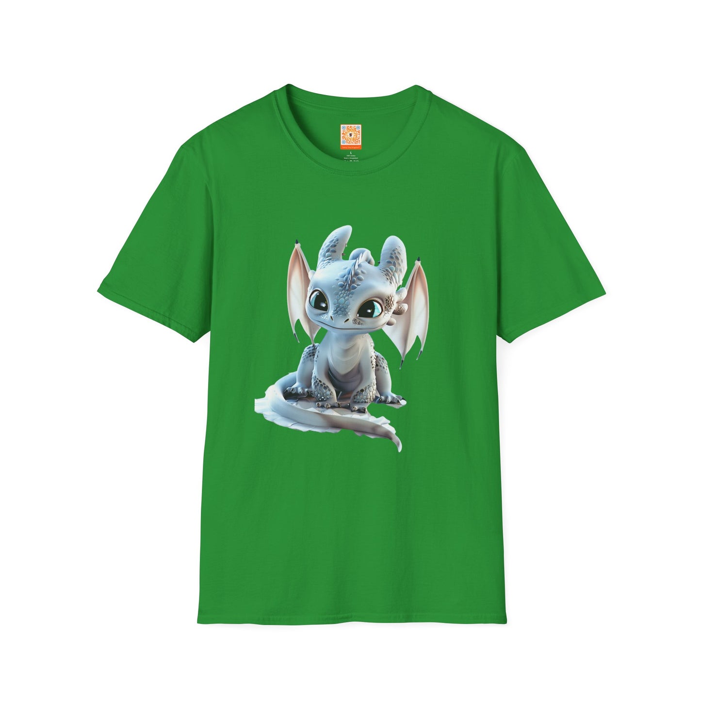 Gorgeous Little Blue Dragon Adult Unisex Softstyle T-Shirt - Teeny Tiny Dragons
