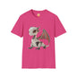 Sitting Robot Dragon Adult Unisex Softstyle T-Shirt - Teeny Tiny Dragons