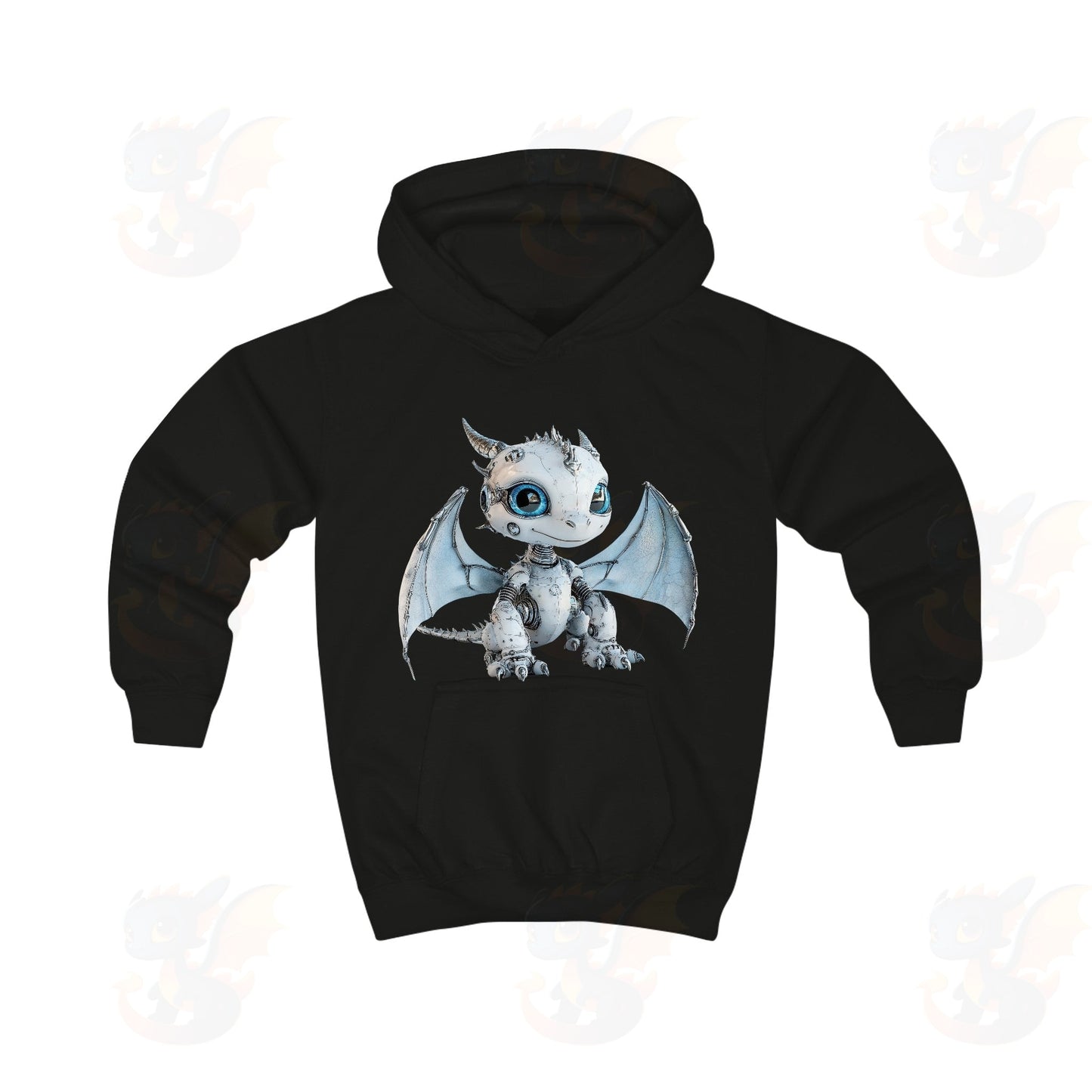 Cute Robot Dragon - Kids Hoodie