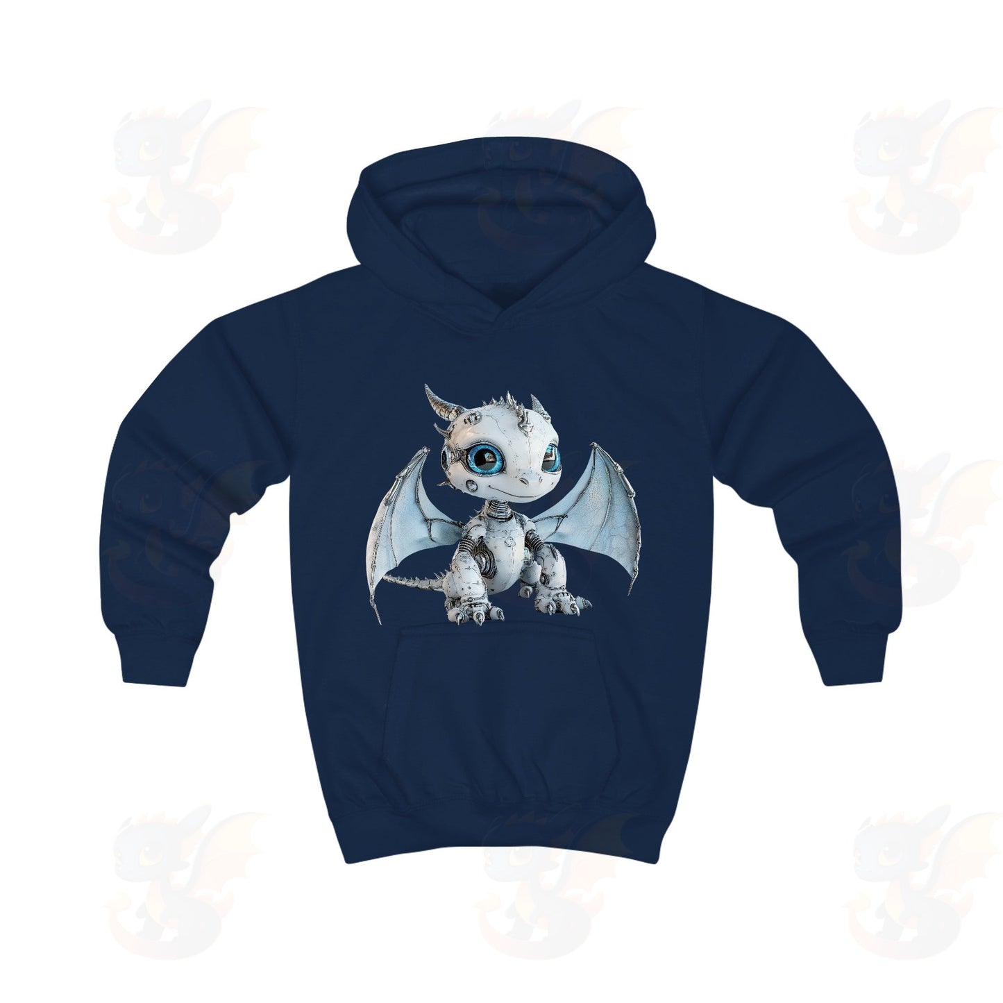 Cute Robot Dragon - Kids Hoodie