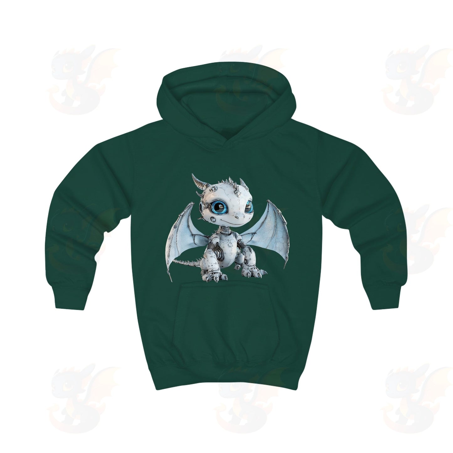 Cute Robot Dragon - Kids Hoodie