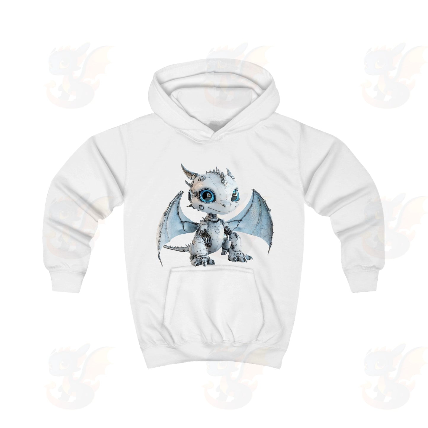 Cute Robot Dragon - Kids Hoodie