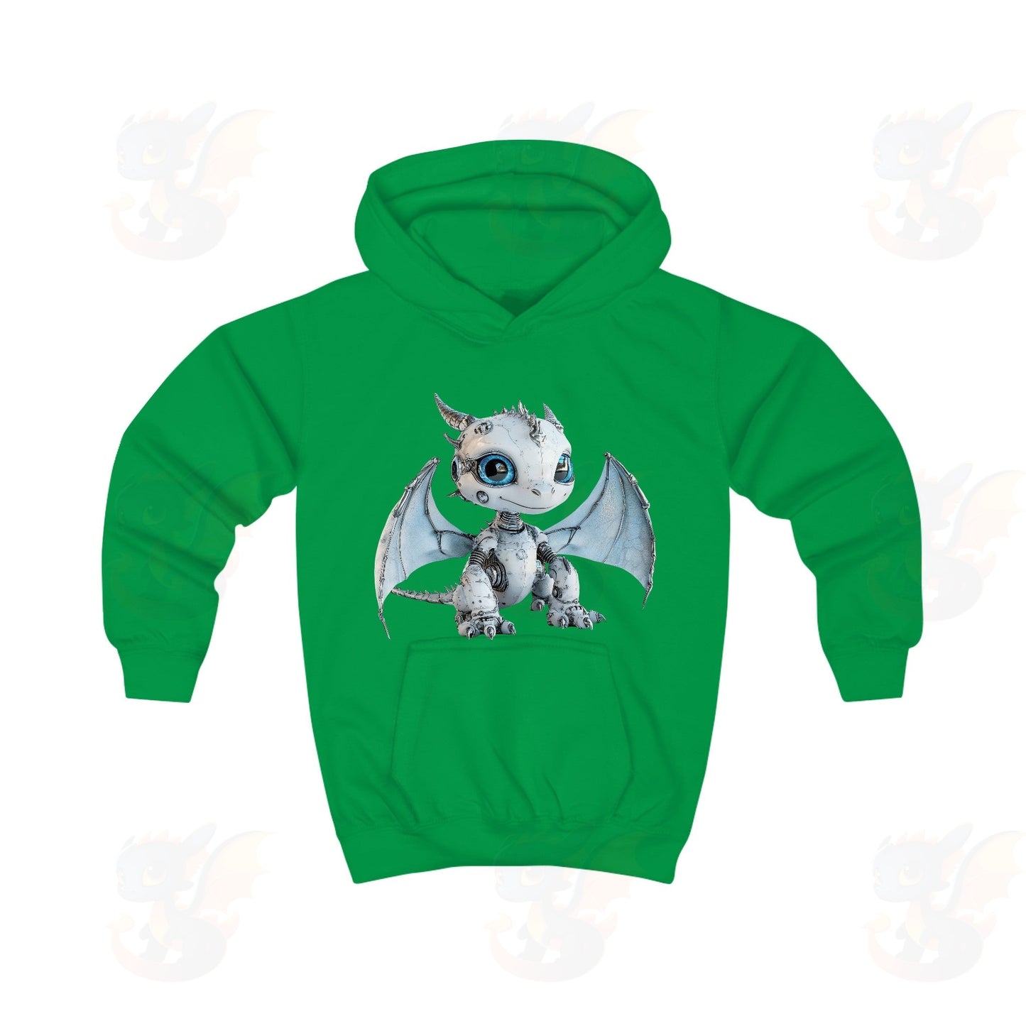 Cute Robot Dragon - Kids Hoodie