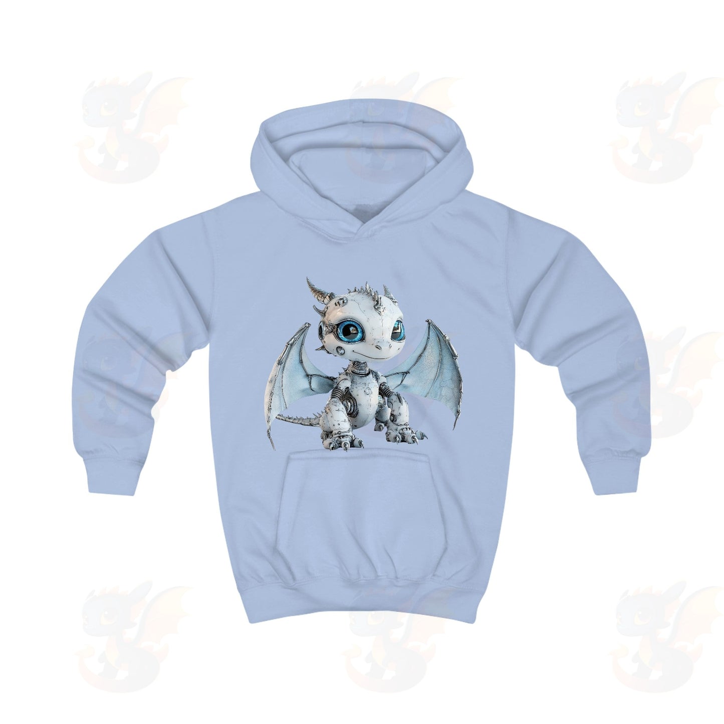 Cute Robot Dragon - Kids Hoodie