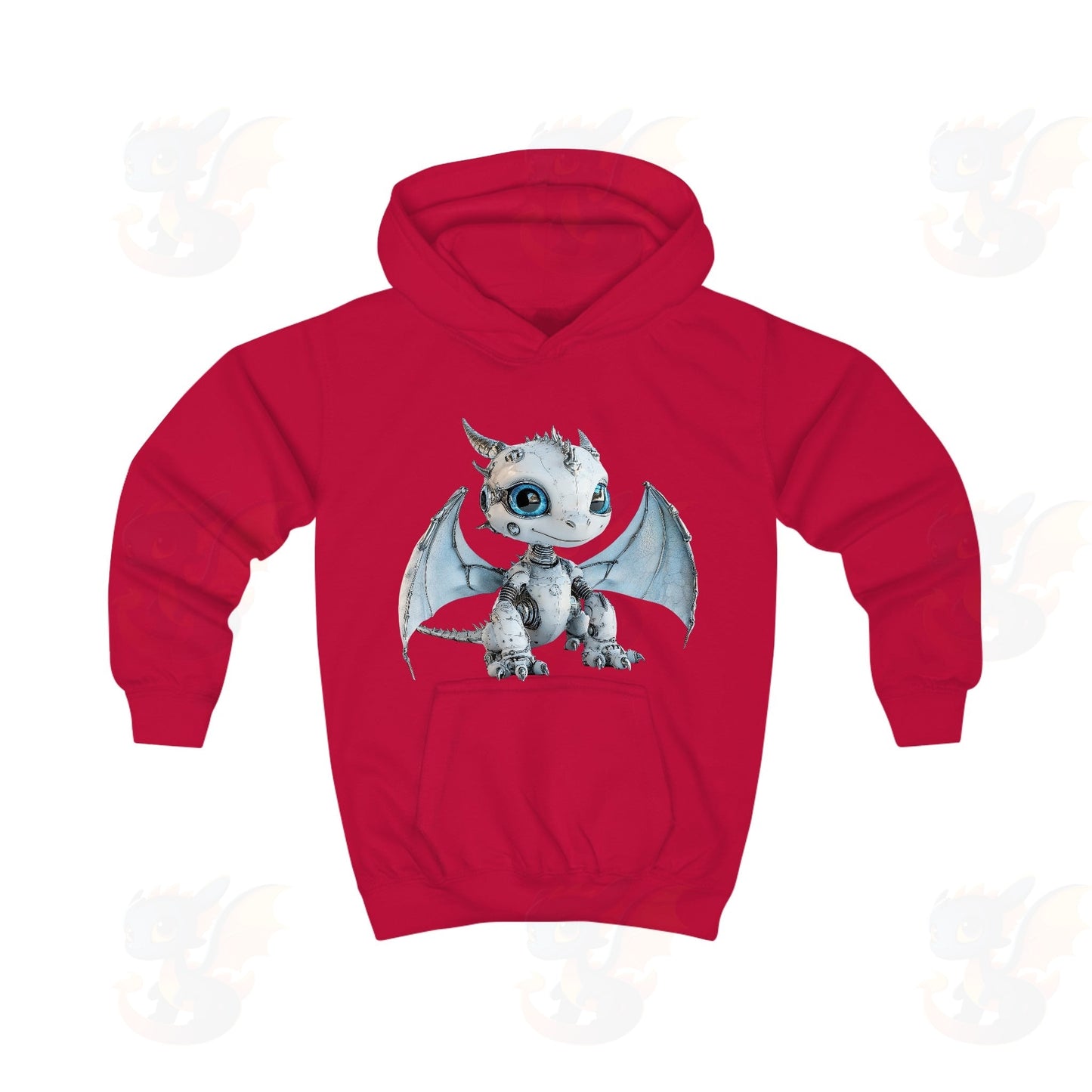 Cute Robot Dragon - Kids Hoodie