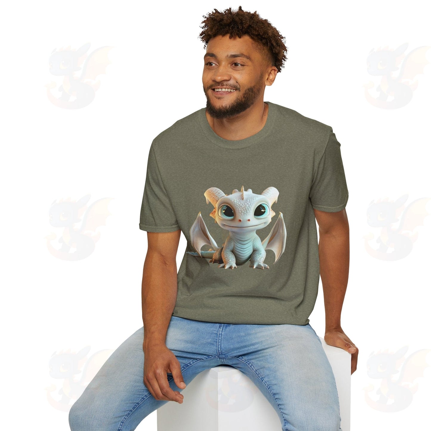 Cute Little Dragon - Unisex Softstyle T-Shirt