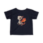 Cute Little Red Robot Dragon Infant Fine Jersey T-Shirt - Teeny Tiny Dragons