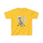 Little White Robot Dragon Kids Heavy Cotton T-Shirt - Teeny Tiny Dragons