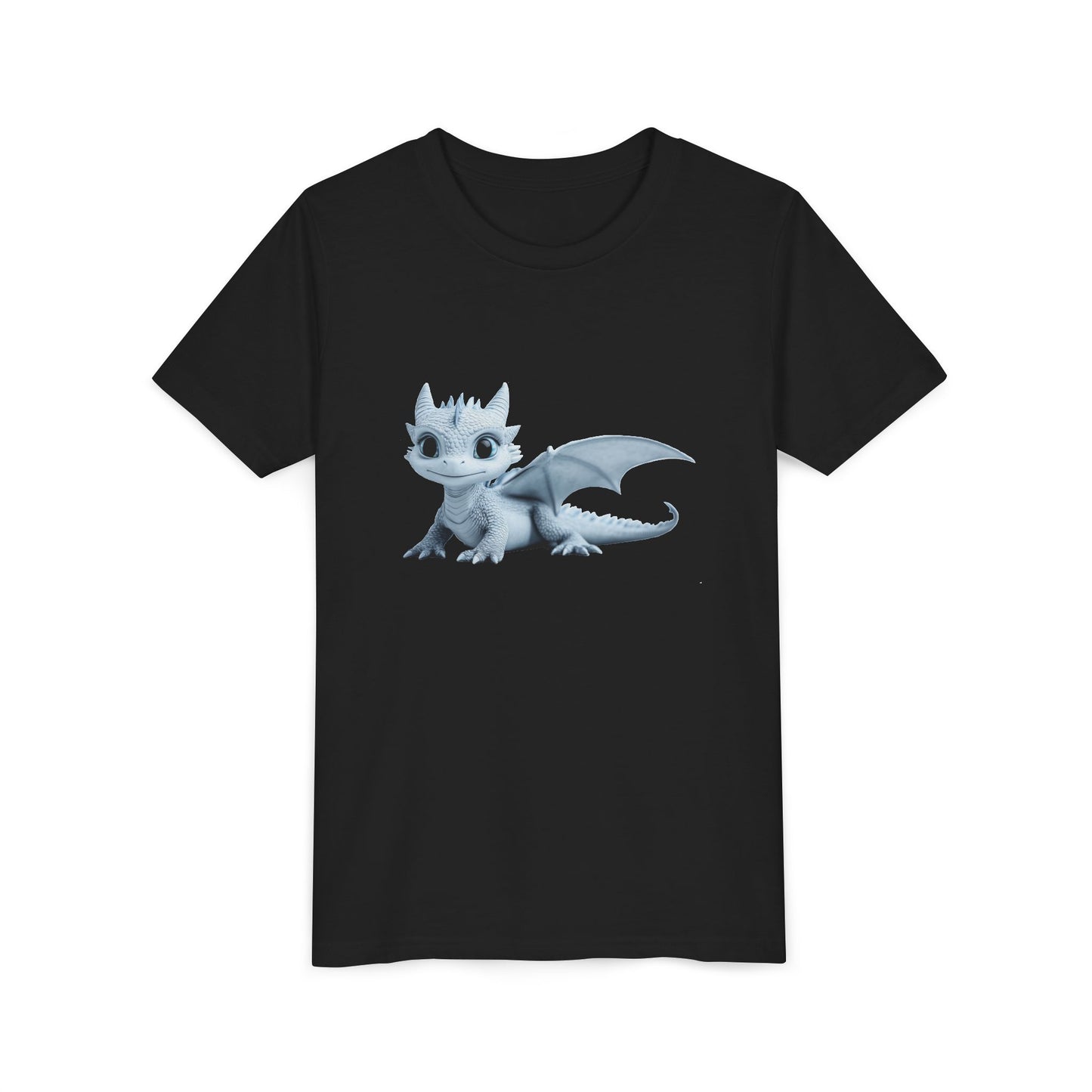 Beautiful Blue Baby Dragon - Youth Short Sleeve T-Shirt - Teeny Tiny Dragons