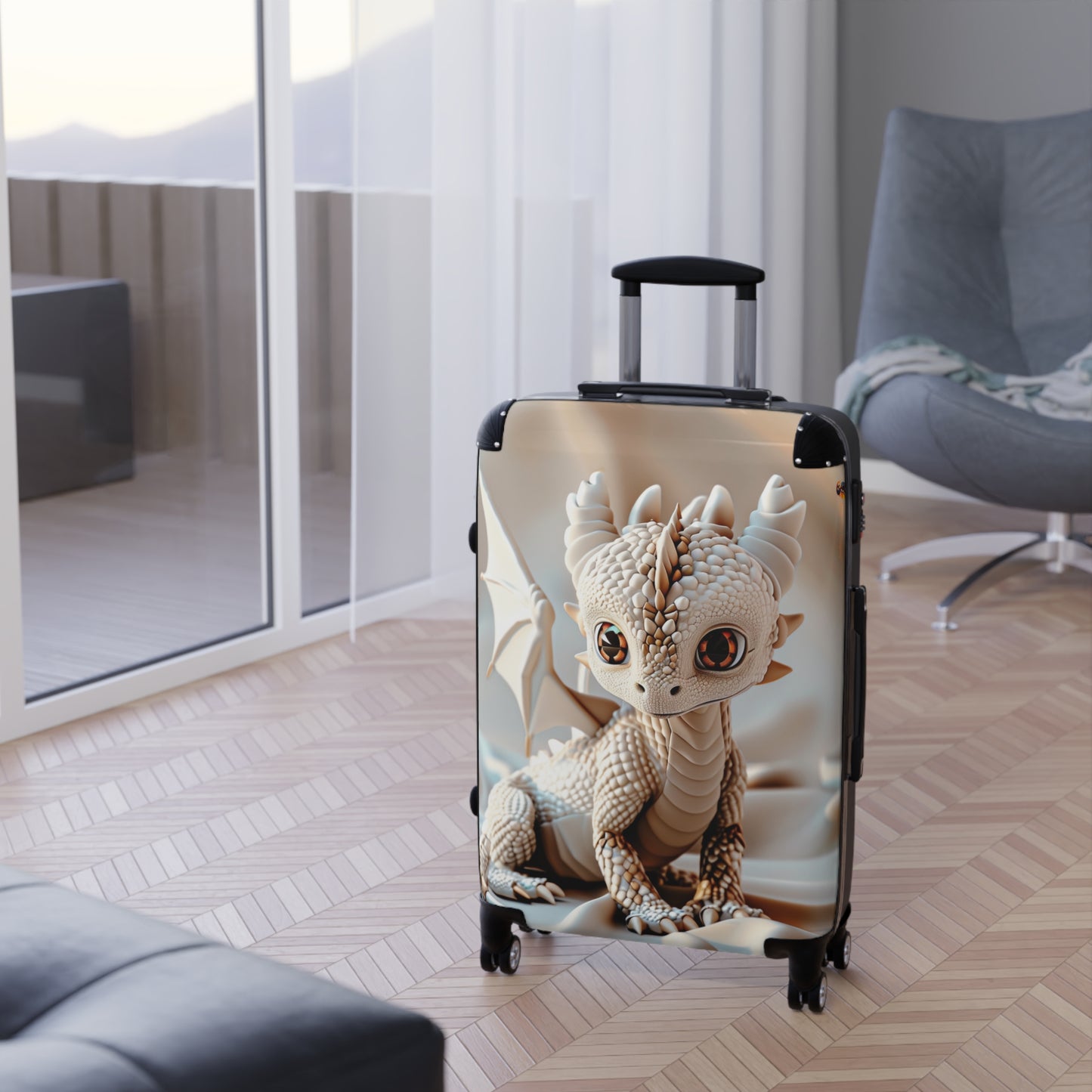 Baby White Dragon Suitcase - Teeny Tiny Dragons