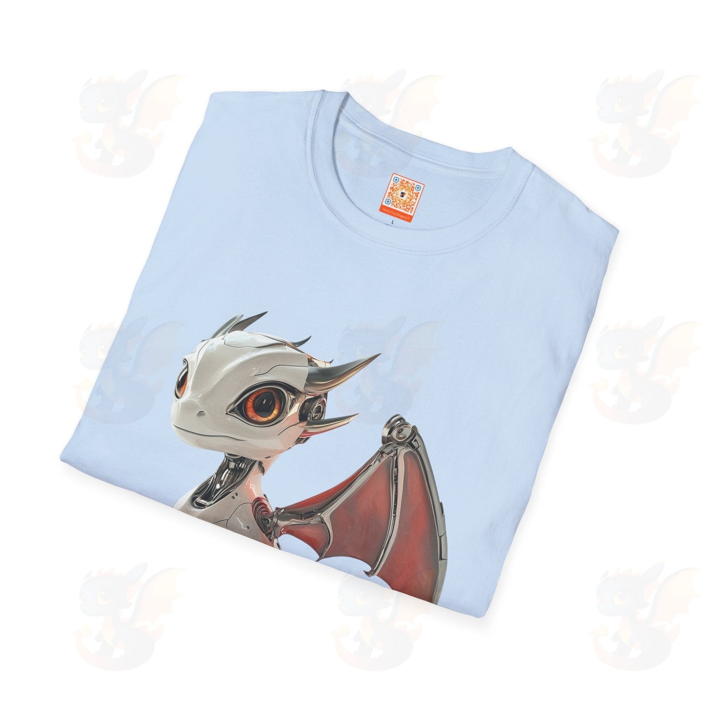 Adult Robot Dragon Design Unisex Softstyle T-Shirt