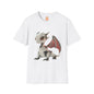 Sitting Robot Dragon Adult Unisex Softstyle T-Shirt - Teeny Tiny Dragons