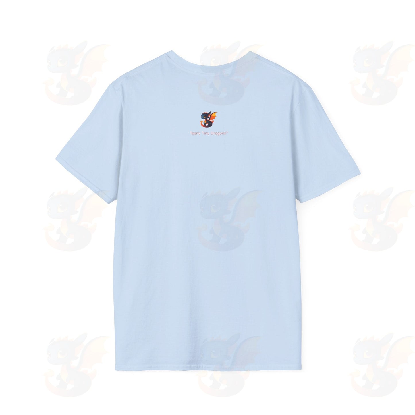 Cute Little Robot Dragon - Adult Robot Dragon Design Unisex Softstyle T-Shirt