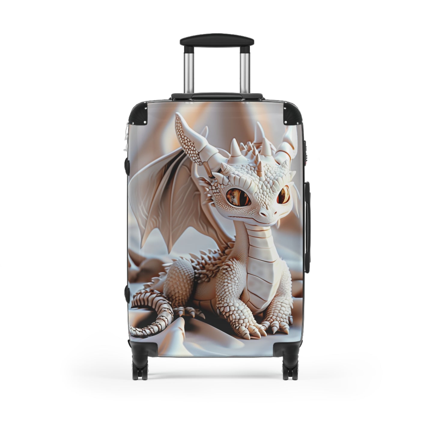 Gorgeous Little White Dragon Suitcase - Teeny Tiny Dragons