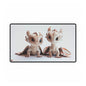 2 Adorable Little Dragons Desk Mat | Teeny Tiny Dragons