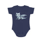 Short Sleeve Baby Bodysuit with an Adorable Baby Dragon