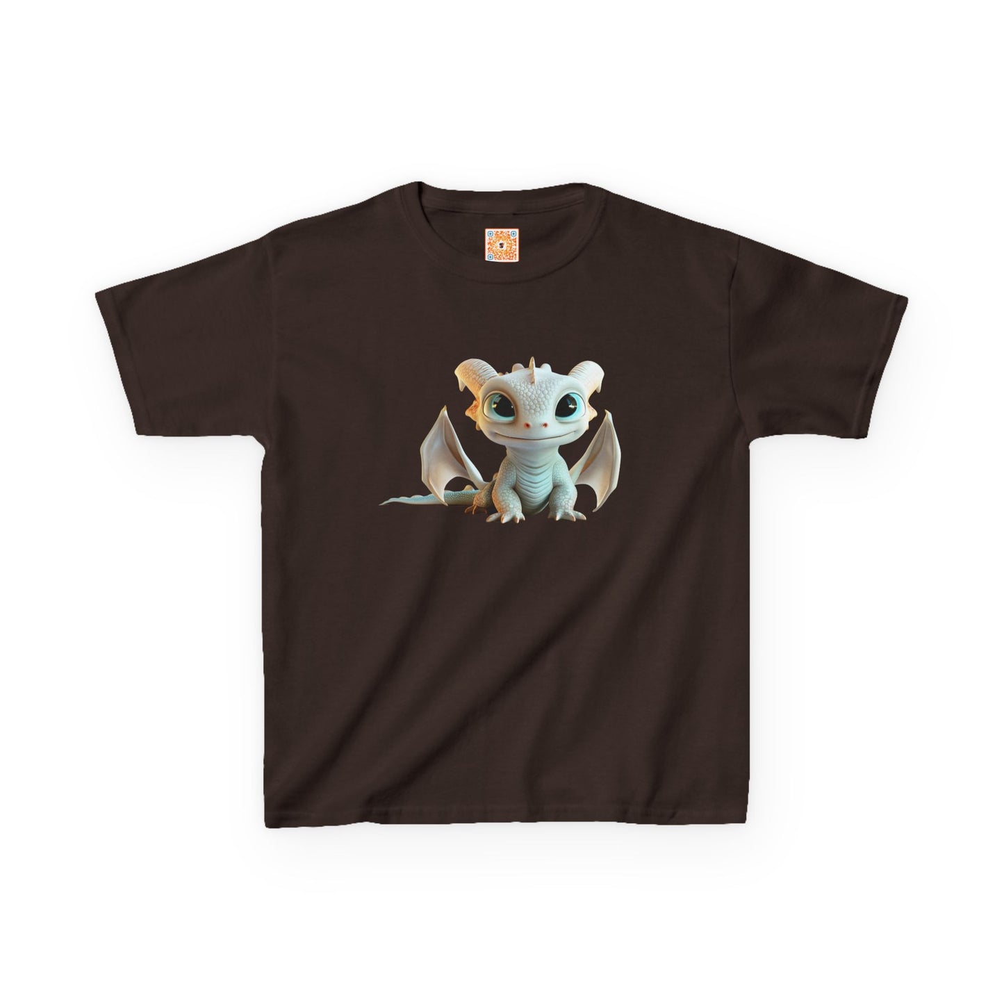 Very Cute Pale Dragon Kids Heavy Cotton T-Shirt - Teeny Tiny Dragons