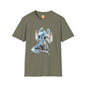 Gorgeous Little Blue Dragon Adult Unisex Softstyle T-Shirt - Teeny Tiny Dragons