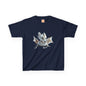 Silver Crystal Dragon Kids Heavy Cotton T-Shirt