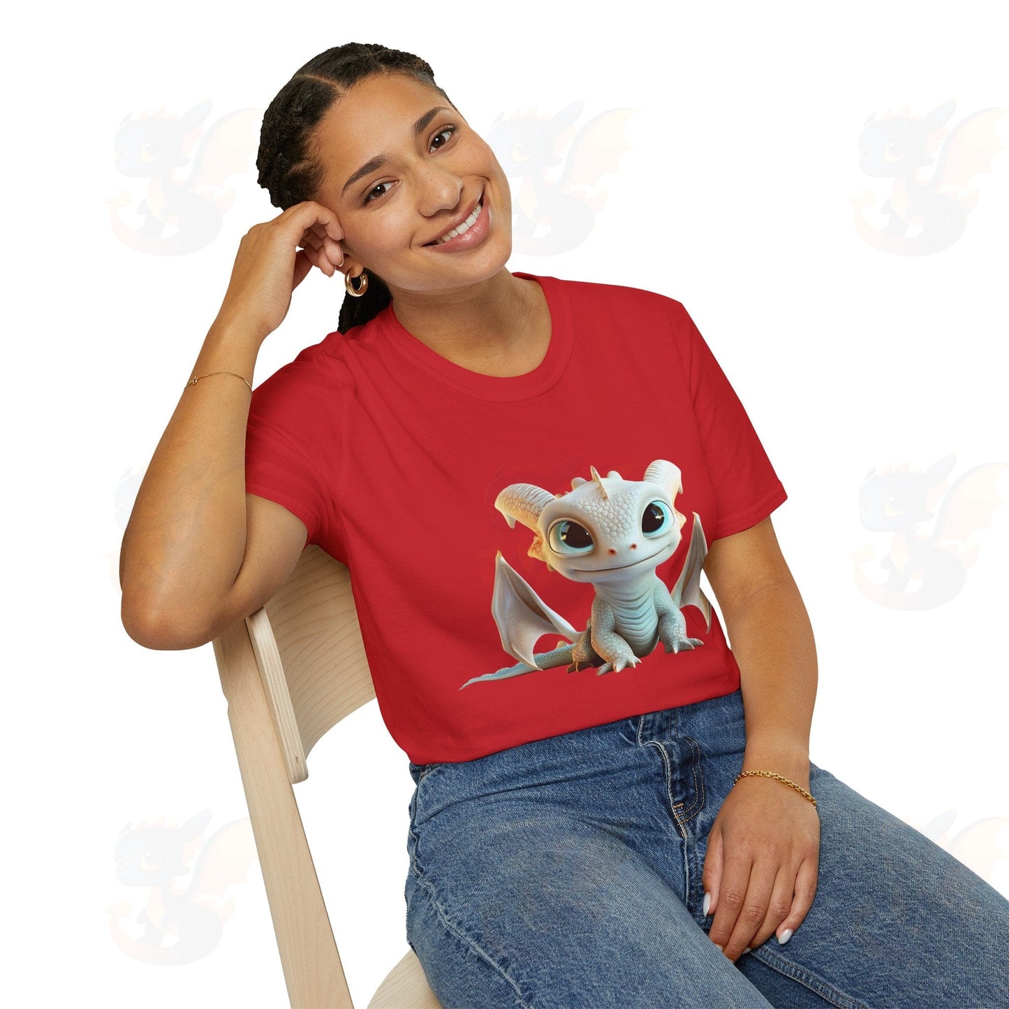 Cute Little Dragon - Unisex Softstyle T-Shirt