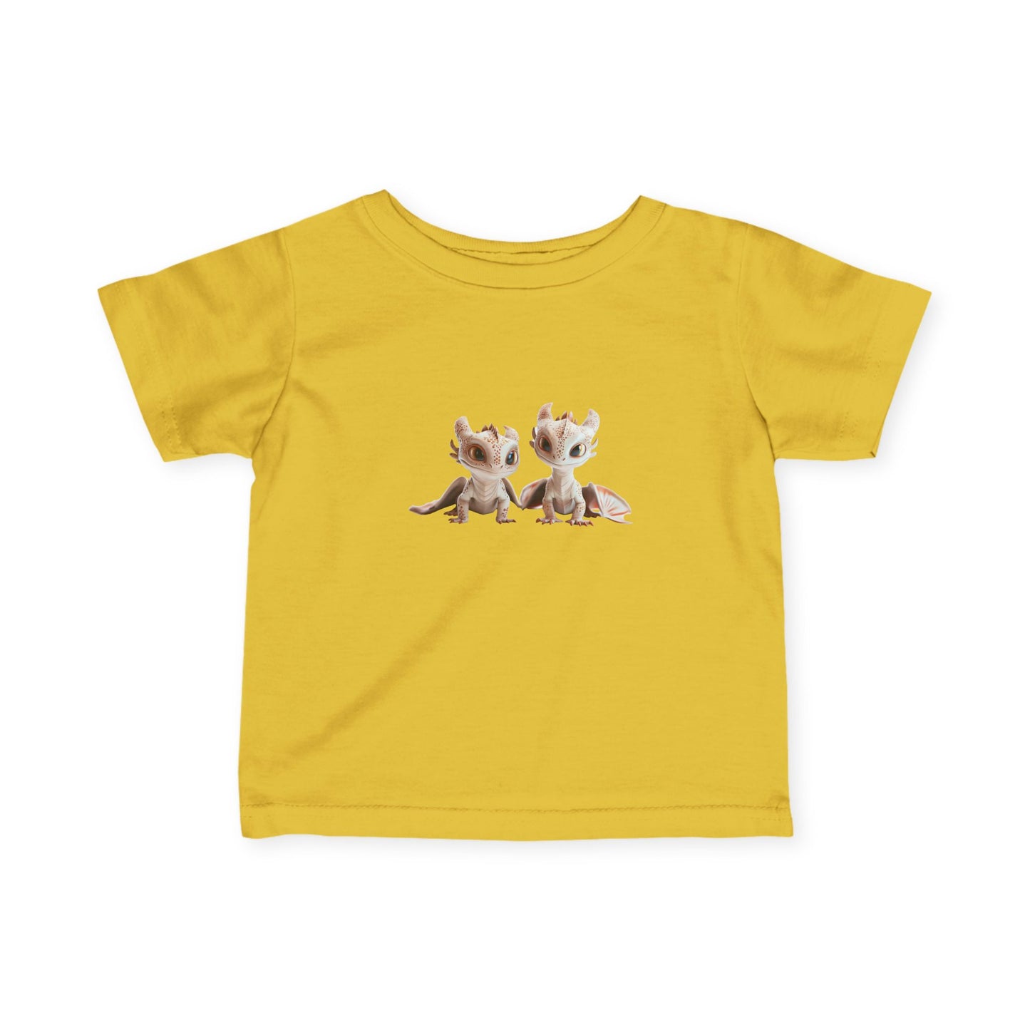 Frosty Twin Baby Dragons Infant Fine Jersey T-Shirt - Teeny Tiny Dragons