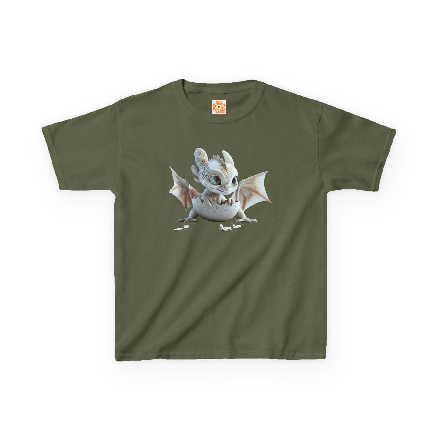 Baby Dragon Hatching Kids Heavy Cotton T-Shirt - Teeny Tiny Dragons