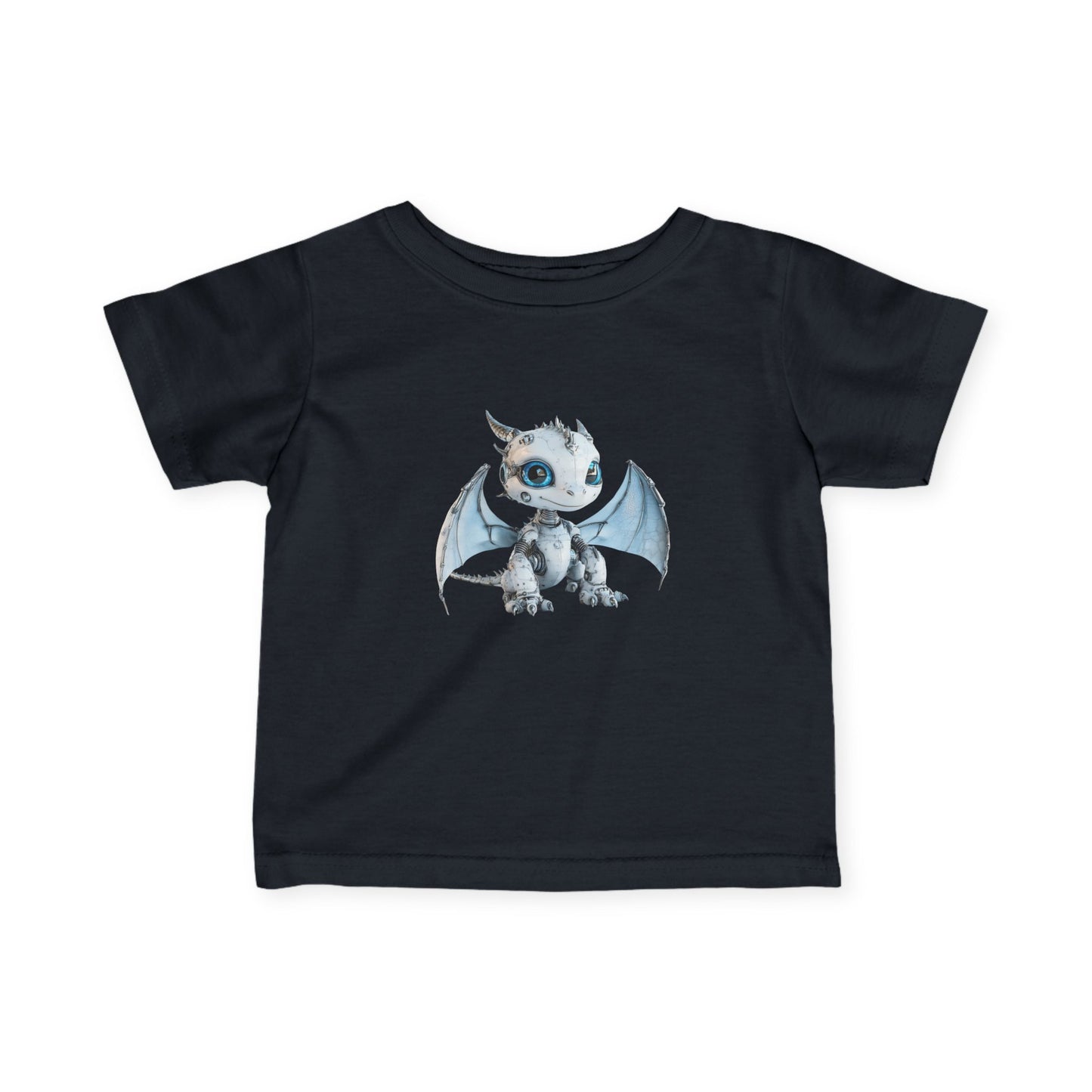 Blue Robot Dragon Infant Fine Jersey T-Shirt - Teeny Tiny Dragons