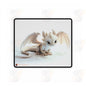 A Cute White Baby Dragon Mouse Mat