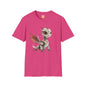 Chrome Robot Dragon Adult Unisex Softstyle T-Shirt - Teeny Tiny Dragons