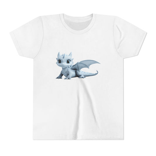 Beautiful Blue Baby Dragon - Youth Short Sleeve T-Shirt - Teeny Tiny Dragons