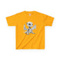Cute White Robot Dragon Kids Heavy Cotton T-Shirt - Teeny Tiny Dragons