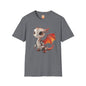 Big Eyed Baby Robot Dragon Adult Unisex Softstyle T-Shirt - Teeny Tiny Dragons