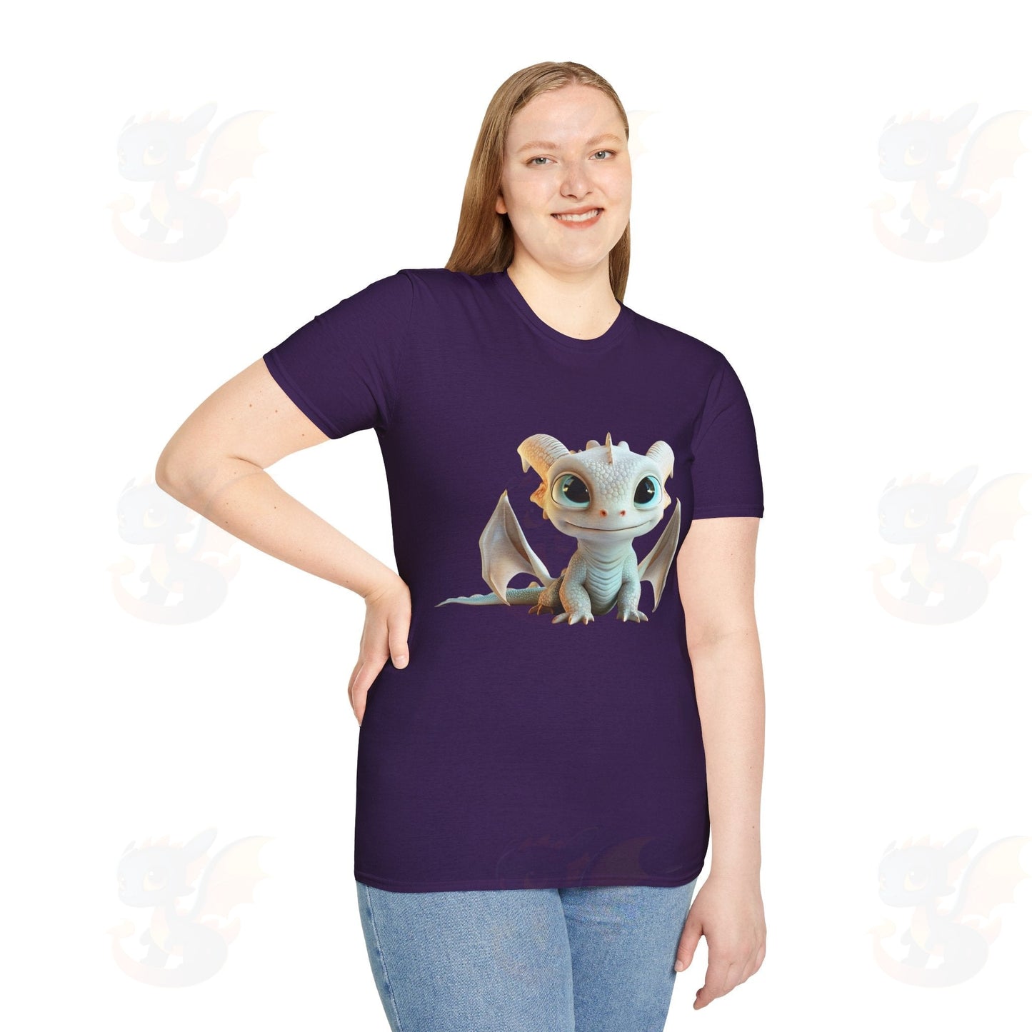 Cute Little Dragon - Unisex Softstyle T-Shirt